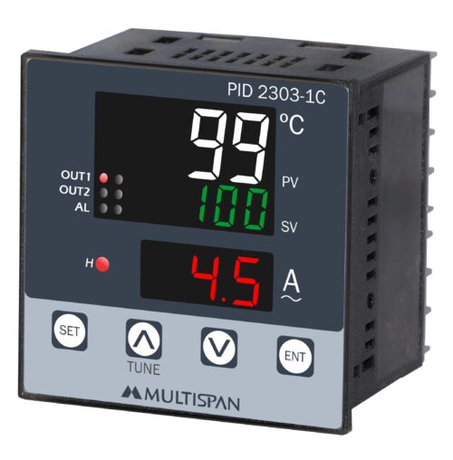 Multispan PID 2303-1C/3C Temperature Controller J(0°Cto400°C) K (0°Cto500°C)