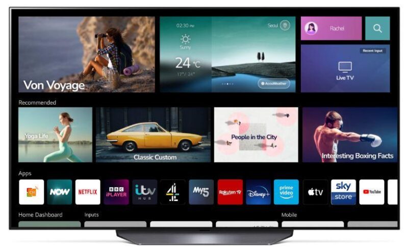 LG 55 inch Ultra HD 4K LED WebOS Smart TV
