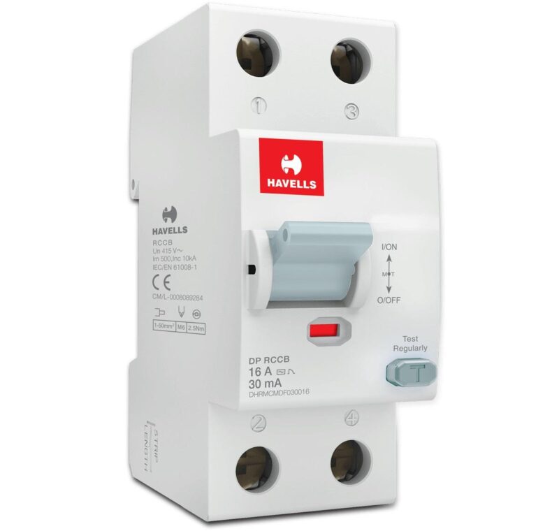 HAVELLS 16 A Double Pole 30 mA RCCB