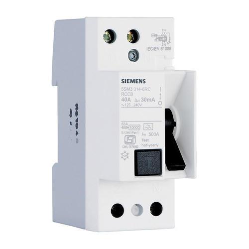 SIEMENS 16 A Double Pole 30 mA RCCB