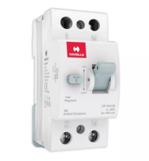 HAVELLS 100040 40 A Double Pole 100 mA RCCB