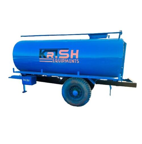 4000 L Mild Steel Water Tank Trolley Blue