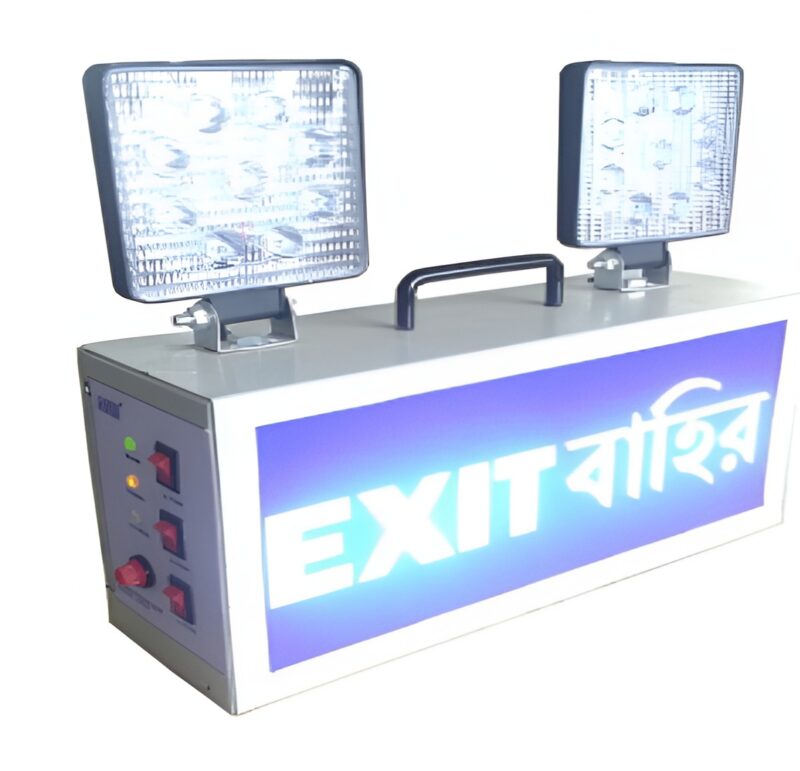 BPS EXIT-2L 2 x 12 W LED Emergency Light Unit 3 hr Wall Mounted