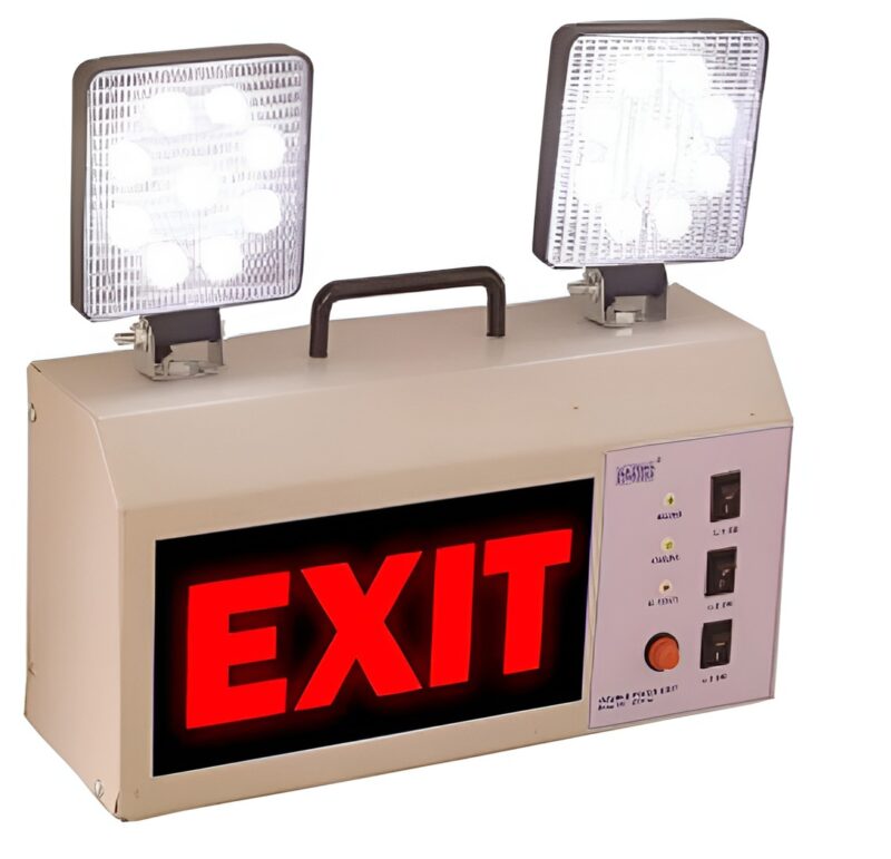 BPS EXIT-4L 2 x 12 W LED Emergency Light Unit 3 hr Wall Mounted
