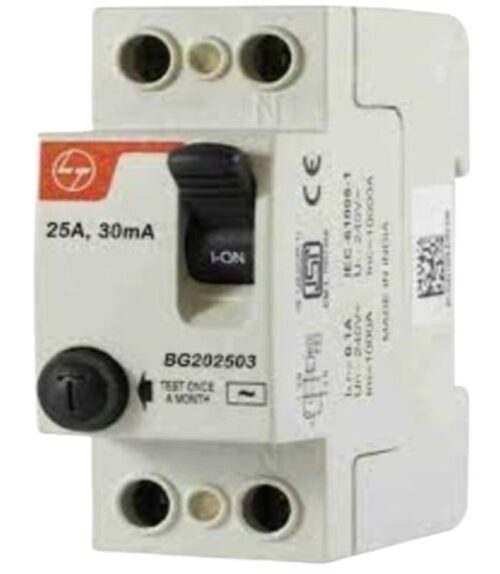 L&T BG202503 25 A Double Pole 30 mA RCCB