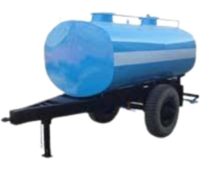 2000 L Mild Steel Water Tank Trolley Blue