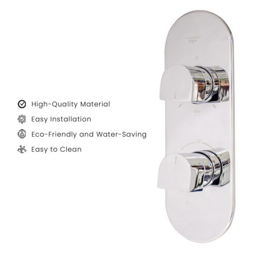 D&B Bathware Stainless Steel 4 Way Diverter Valves 12 mm