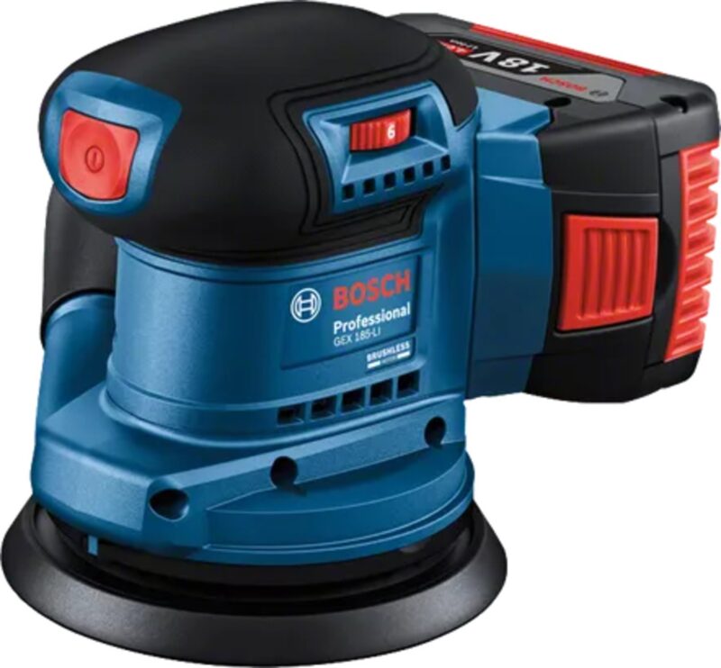 BOSCH 125 mm Orbital Sander GEX 185-LI Solo 250 W 12000 - 20000 opm