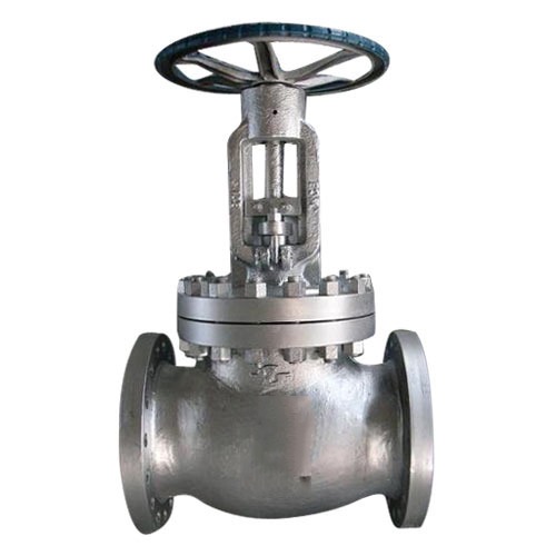 L&T DN 50 mm Manual Globe Valves Flanged 413-WCB-TRIM-8-HW