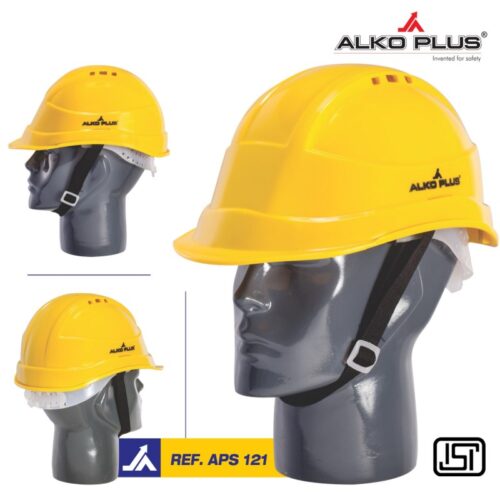 15686-125_image_0.jpg ALKO PLUS Polyethylene Multiple Colours Nape Safety Helmets APS 121