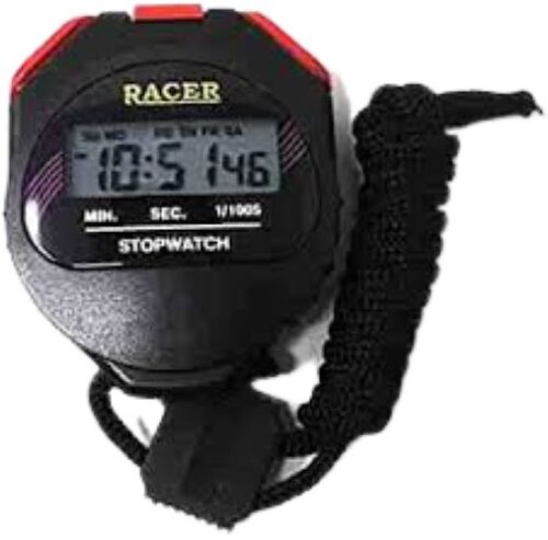 RACER Circular Digital Stop Watch Plastic 0.1 Second