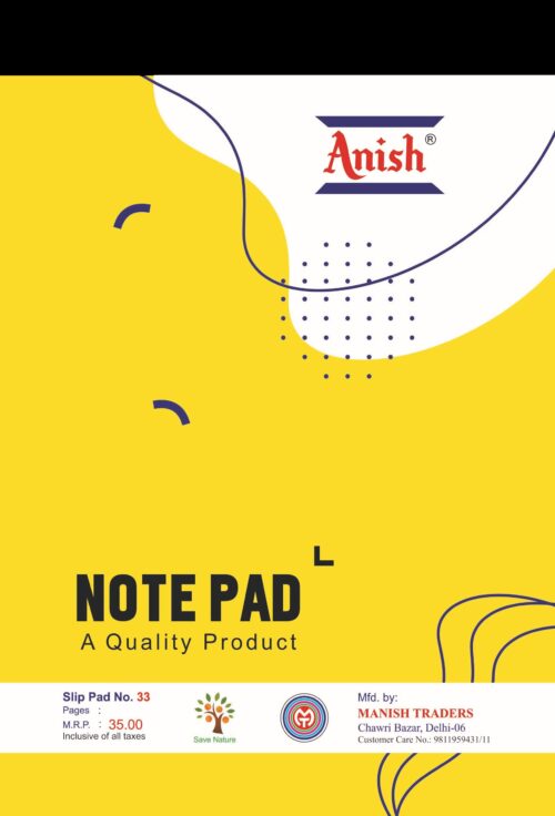 15732-94_image_0.jpg Anish Writing Pads Paper Pads 200 GSM