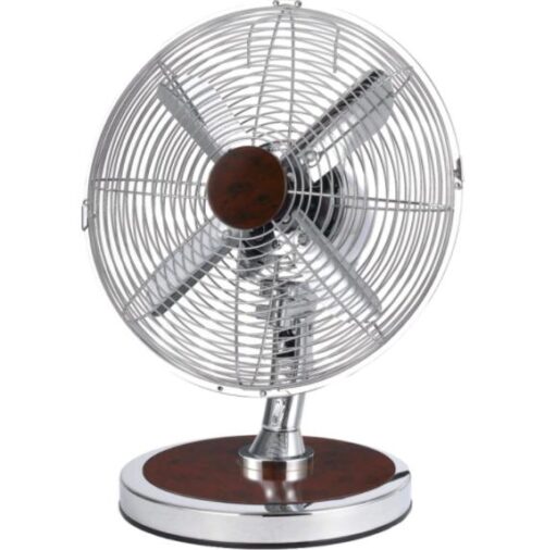 400 mm Silver and Black Table Fan