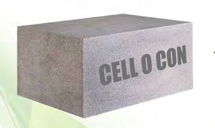 Cell O Con 600 mm 200 mm 100 mm AAC Blocks 3 - 4.5 N/mm2