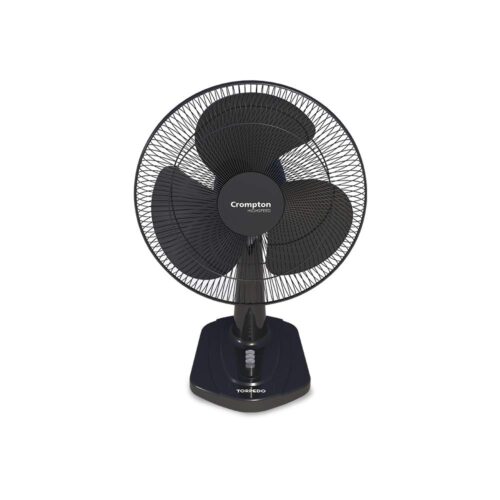 16021-2889_image_0.jpg Crompton 400 mm 3 Blades Black Table Fan