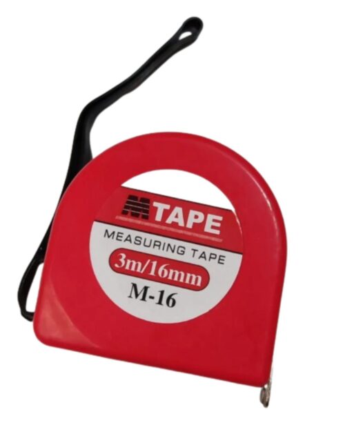 M Tape 16 mm Plastic Measuring Tapes M-16 3 m Red