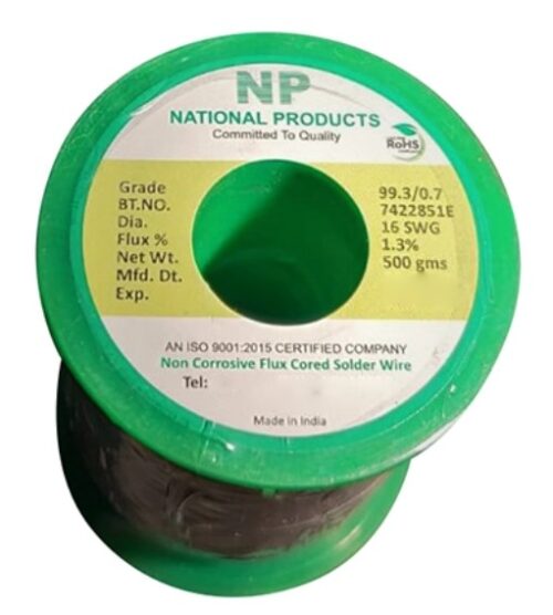16042-224_image_0.jpg NP NP16SWG Tin and Lead 60/40 16 SWG 99.3/0.7 Solder Wire