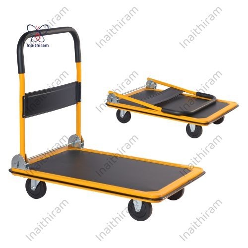 INAITHIRAM 4 Wheel Platform Trolley 300 kg