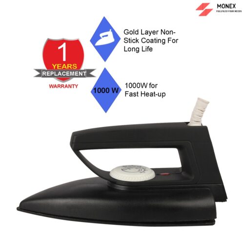 16069-50_image_0.jpeg Monex Evo Black 1000 W Dry Iron
