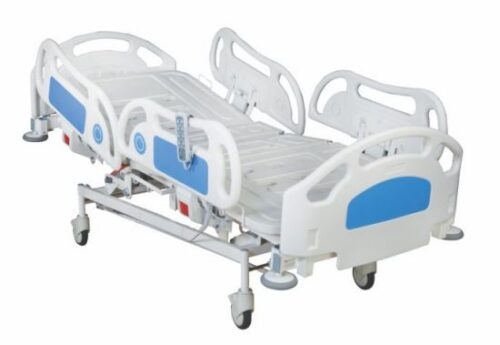 16073-294_image_0.jpg Maxcare 1004 Motorised ICU Bed SS with CRCA base L-2160xW-1020xH 450-750 mm