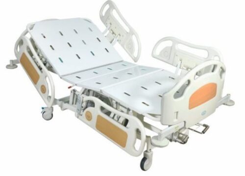 Maxcare 1005 Semi Motorised ICU Bed SS with CRCA base L-2160xW-1020xH 450-750 mm