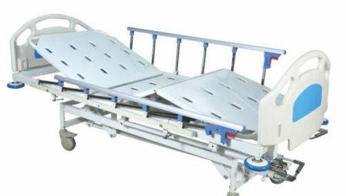 Maxcare 1008 Mechanical Operated ICU Bed SS with CRCA base L-2160xW-1020xH 600-800 mm