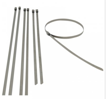 16088-1169_image_0.jpg JiGO Stainless Steel 400 mm Cable Ties