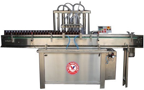 V-TECH MACHINERY 80 - 120 bottle/min Liquid Automatic Filling Machine VMLF-100