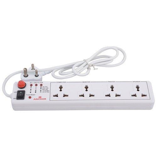 16194-52_image_0.jpg ANCHOR Universal 4 Sockets 3 Pin 1.5 m Extension Board