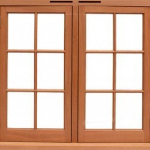 Double Leaf Wood Window Frame 400 x 1600 mm