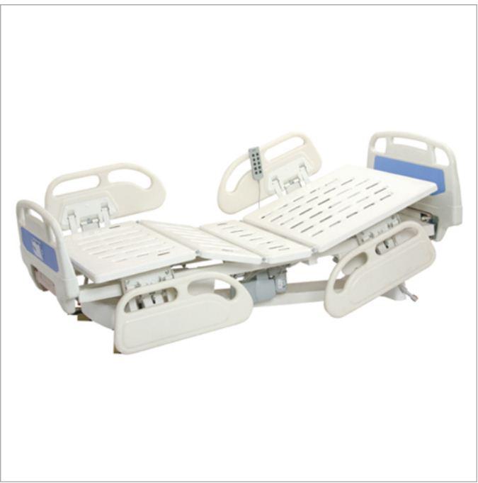 16244-439_image_0.jpg KRISHNA MEDITECH KM-ICU-M Mechanical Operated ICU Bed Rectangular MS tubes 2090 x 910 x 600 mm
