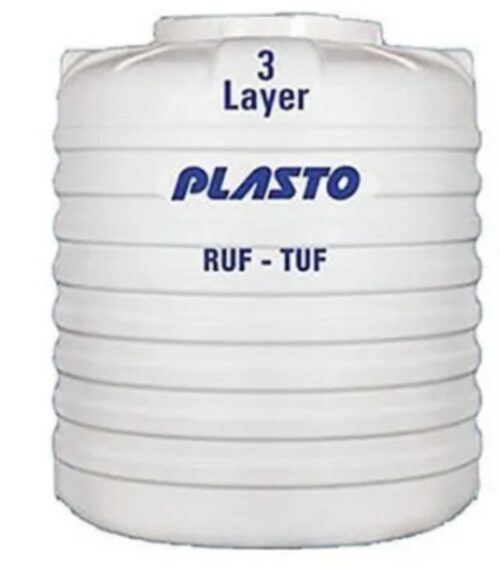 PLASTO LDPE Water Tanks 500 L White