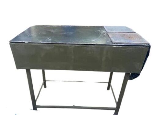 LAATU Manual Chapati Plate Puffer Mild Steel 3 Burner Silver