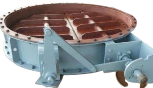 Industrial Dampers Butterfly Circular 2 Blades Galvanized iron 8 x 8 inch
