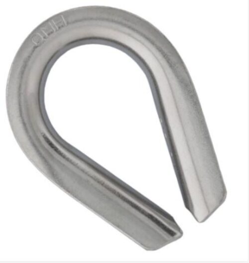 4.5 inch Standard Wire Rope Thimble Stainless Steel