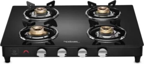 16353-605_image_0.jpg Hindware Armo PLUSĀ GL AI BLK Black 4 Burners Glass Cooktop