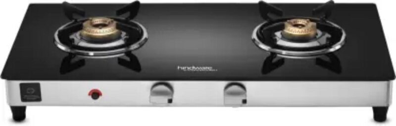 Hindware Armo PLUS GL AI Black 2 Burners Glass Cooktop