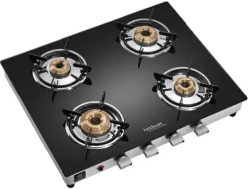 16353-611_image_0.jpg Hindware Armo PLUSĀ GL AI Black 4 Burners Glass Cooktop