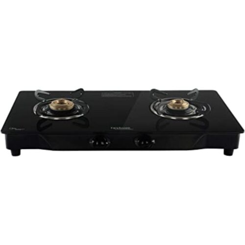 Hindware Arsenio Black 2 Burners Glass Cooktop