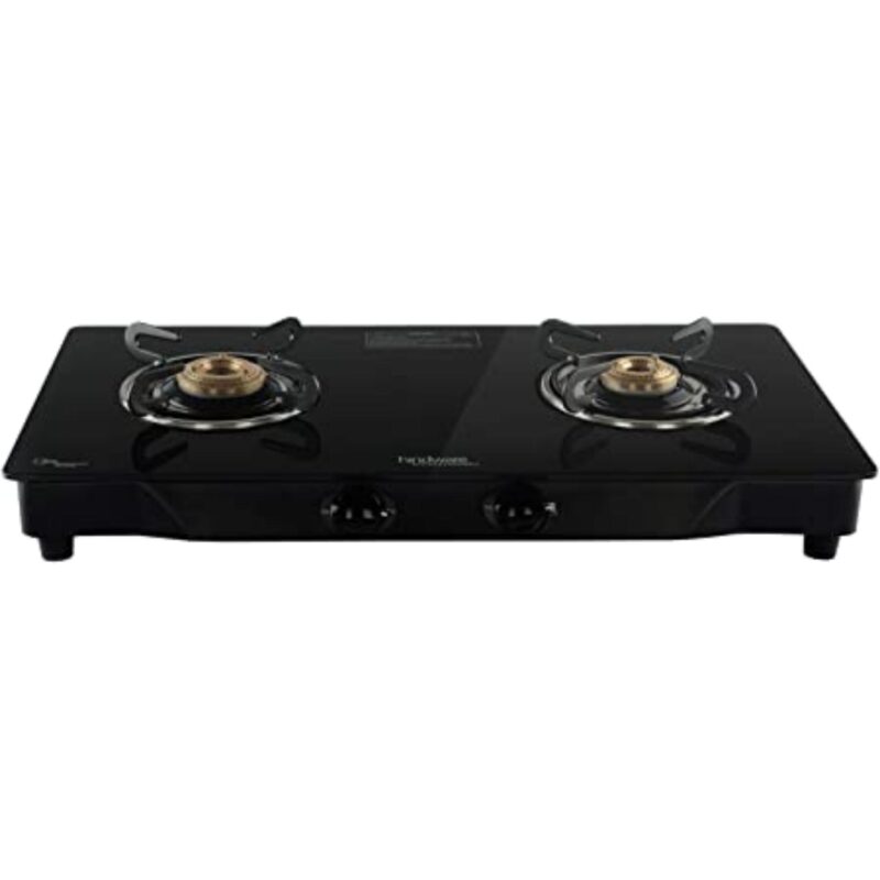 Hindware Arsenio Black 2 Burners Glass Cooktop