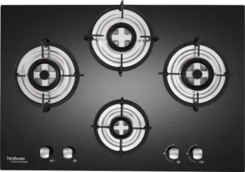 16353-626_image_0.jpg Hindware Amelia Plus 76 Black 4 Burners Glass Cooktop