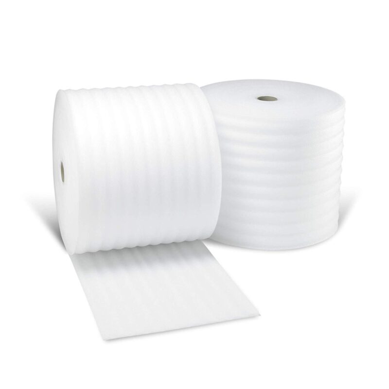 Memory Polyurethane Packaging Foam 25 x 1 m White