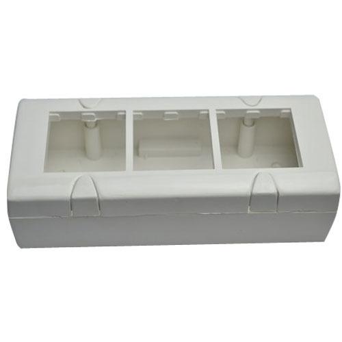 Navkar PVC White 6 Module 2 Ways Modular Gang Box