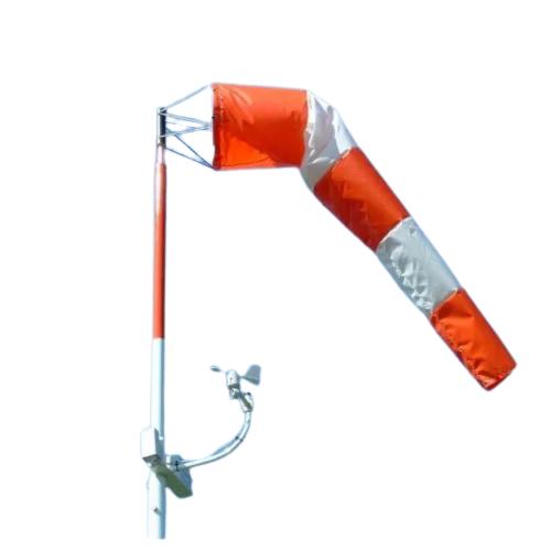 16481-190_image_0.jpg Wind Sock Polyester and Mild Steel 2 x 8 ft Orange and White