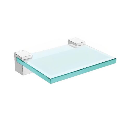 Shree Gee Rectangular Glass Soap Dish