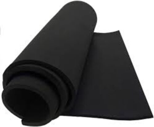 Sponge Sheet Polyurethane Packaging Foam 6 x 3 ft Black