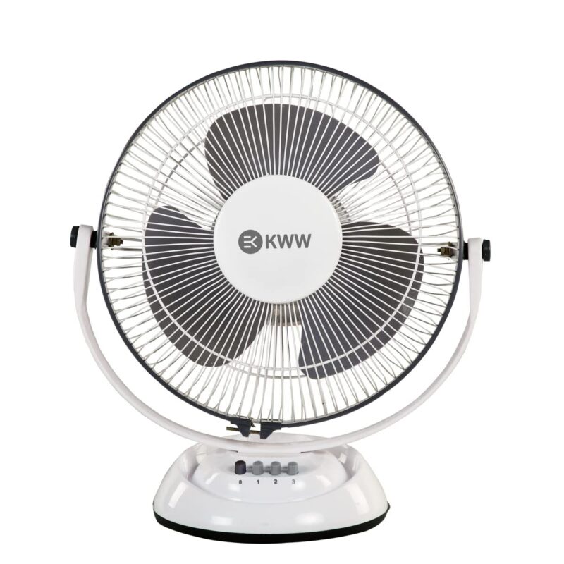 KWW Stellar 300 mm 3 Blades White and Grey Table Fan