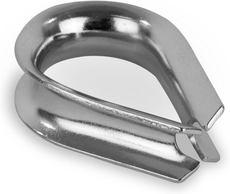 3/8 inch Tubular Wire Rope Thimble SS 304