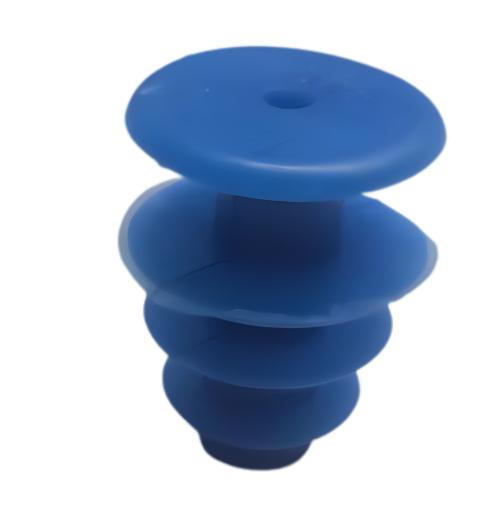 16735-2919_image_0.jpg Blue Plastic Safety Cap DIN 7142