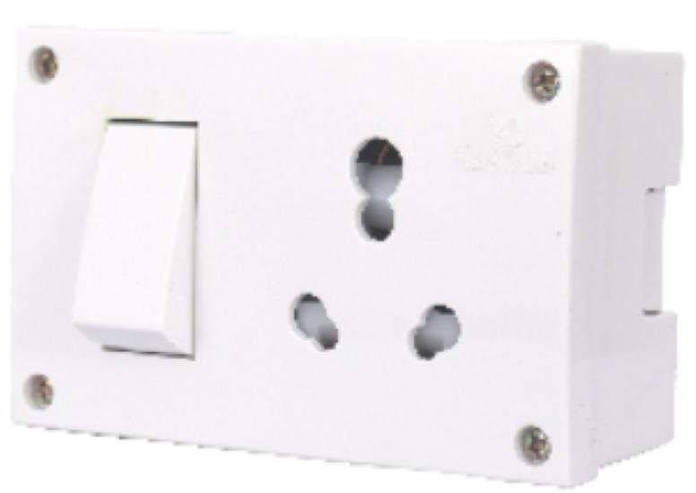 HOSPER H231S Switch Socket Combined Box 16 A